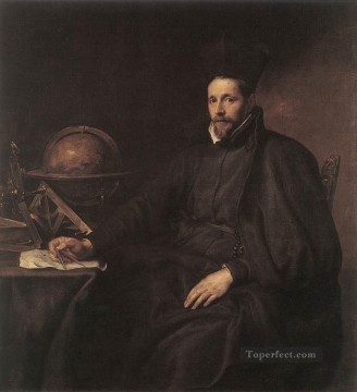  della Oil Painting - Portrait of Father Jean Charles della Faille S J Baroque court painter Anthony van Dyck